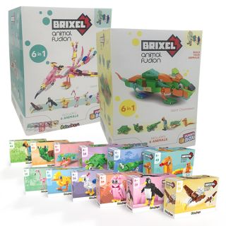 Animal Fusion: Funny Box con 6 animali diversi - Componi un Animale Gigante