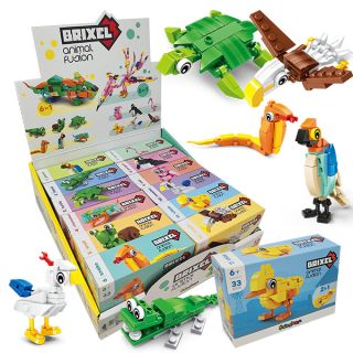 Brixel Animal Fusion: Display da 12 pezzi