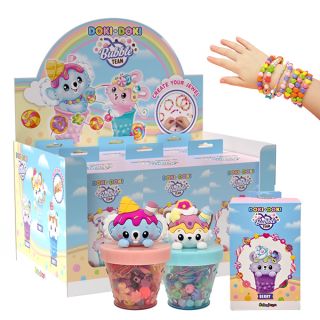 Doki Doki Bubble Team Crea Braccialetti: Display da 6 pezzi