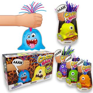 CRAZY HAIR - FUNNY BOX CON 3 PERSONAGGI DIVERSI