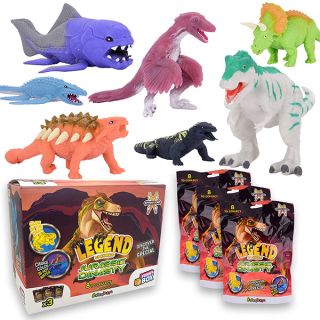 Jurassic Dinasty: Funny Box con 3 personaggi diversi