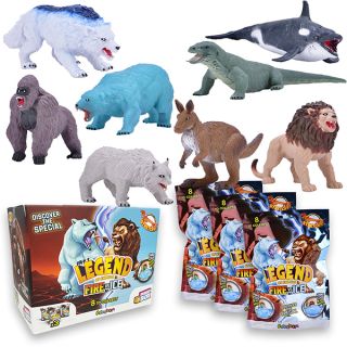 Legend of Animals Fire vs Ice: Funny Box con 3 personaggi diversi