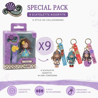 Santoro Gorjuss Key Ring - Promo Pack da 9 pezzi