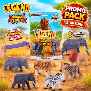 Legend of Animals Savannah Predators: Promo Pack da 12 bustine