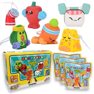 Pluffers Squishy Fit: Funny Box con 3 personaggi diversi